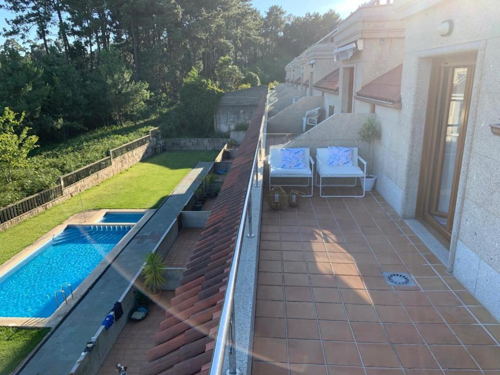 Apartamento Ático A 5 Min. De Sanxenxo Con Barbacoa Y Garaje Exterior foto